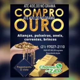 011 - OURO ATÉ 380 O GRAMA