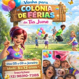 Colônia de Férias com tia June e Equipe!