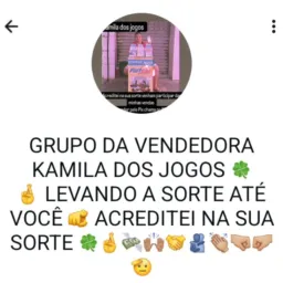 Vendedora kamila dos jogos vendas online via Pix