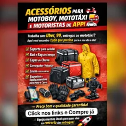 🛵💨 ACESSÓRIOS PARA MOTOBY, MOTOTÁXI E MOTORISTAS DE APP! 🚗📦