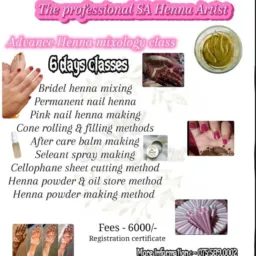 Advance Henna mixology class 🎓