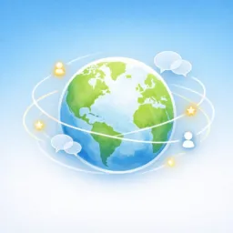 🌍 Conexão Global – Diálogos Leves