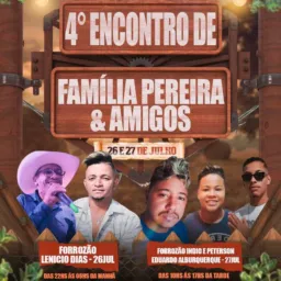 4️⃣° Encontro de Família Pereira e Amigos.