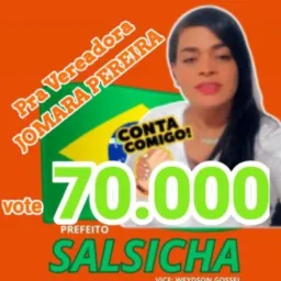 Apoiadores da JOMARA PEREIRA vote: 7️⃣0️⃣0️⃣0️⃣0️⃣✅🎊🥳❤️