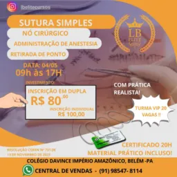 🛑INTERESSADOS CURSO DE SUTURA🛑