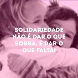 Doações das coarienses .