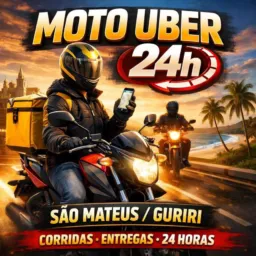 MOTO UBER SÃO MATEUS/GURIRI 24hrs