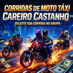 CORRIDAS DE  MOTO  TÁXI CAREIRO CASTANHO 🏁🏍️