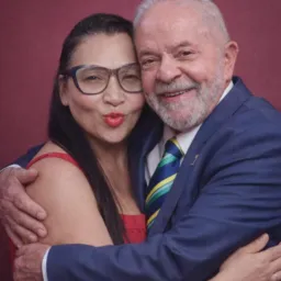 Giselda com Rubens júnior e lula