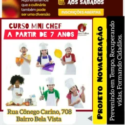 CURSO CULINARIA PARA CRIANÇAS E ADOLESCENTES