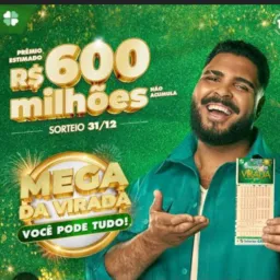 Mega da Virada 600 milhões 🌽50 reais a cota
