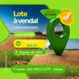 Venda de Lotes & Imóveis (82)99932-2579