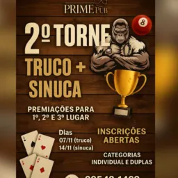 2º torneio de truco e sinuca 🫵🏻