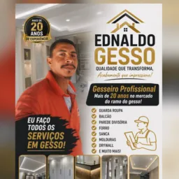 Ednaldo Gesso, tudo em gesso! 👷🏽‍♂️