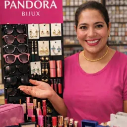 Pandora bijux! Óculos , acessórios e maquiagens