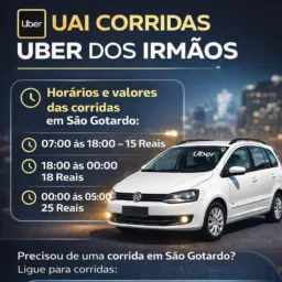 UAI CORRIDAS UBER DOS IRMAOS.
