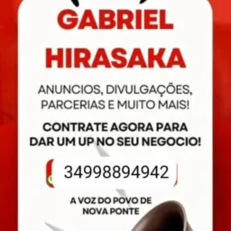 Agora eu sou a voz do povo. Gabriel Hirasaka
