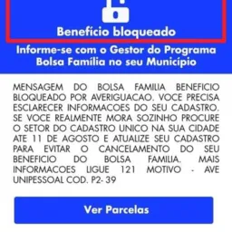 Bloqueio do bolsa família, por não trabalha com reciclagem