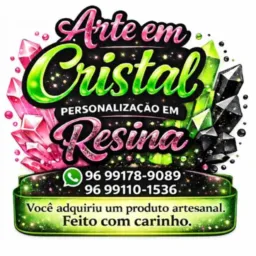 🖨️🖼️🖌️ ARTE EM CRISTAL 💎 . Personalização em Resina😍