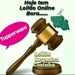 Leilão e rifas de Tupperware da Elenice
