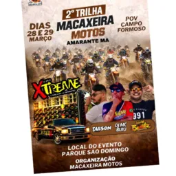 2° TRILHA MACAXEIRA MOTOS 28/29 de Março