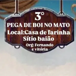 3° pega de boi org: Fernando e vitória @bagaceira_10