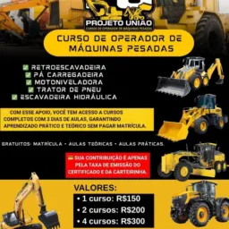 MARIZÓPOLIS-Cursos de MÁQUINAS PESADAS 🚜 🚜