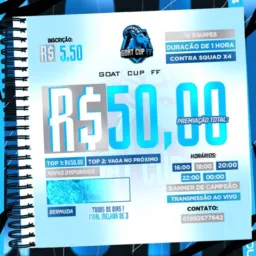🏆 GOAT CUP 01 🏆 vagas em breve