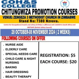 CHITUNGWIZA Zengeza 3 Methodist church(COH&S COURSES)