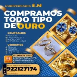 OURIVESARIA E.M🥇 COMPRAMOS OURO