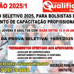 PROCESSO SELETIVO QUALIFICA MAIS PARA ALTAMIRA