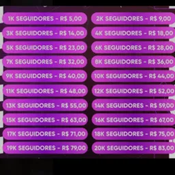 100 seguidores por 0,50 centavos (Instagram)💸