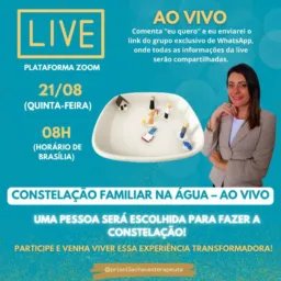 💧 Live: Constelação Familiar na Água – Ao Vivo