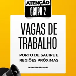 2° Vagas de trabalho Porto de sauipe