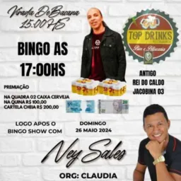 #BINGO TOPDRINKS JACOBINA 3 🔊