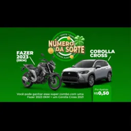 🍀01- Sorteio de um Corolla Cross e uma Moto faze 2023🍀