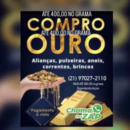007 - OURO ATÉ 500 A GRAMA.
